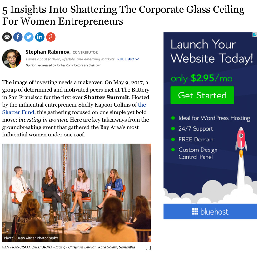 Forbes Geek Girl Rising Shatter Summit