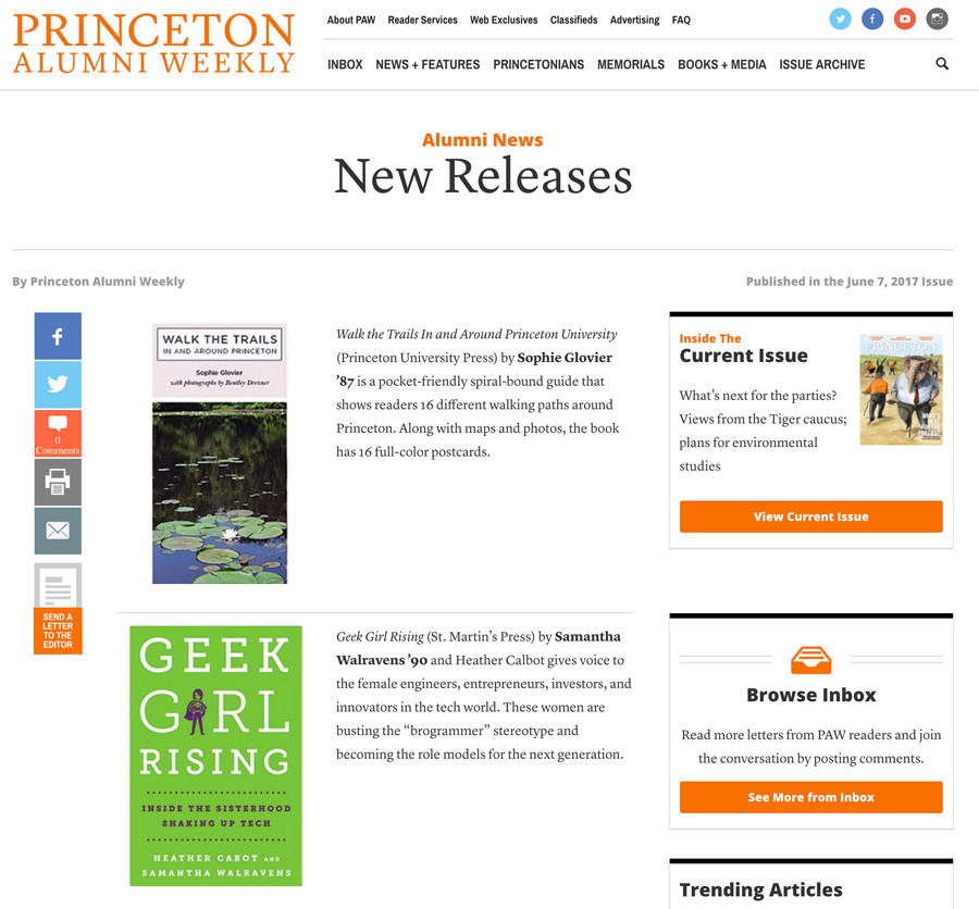 Geek Girl Rising Princeton News